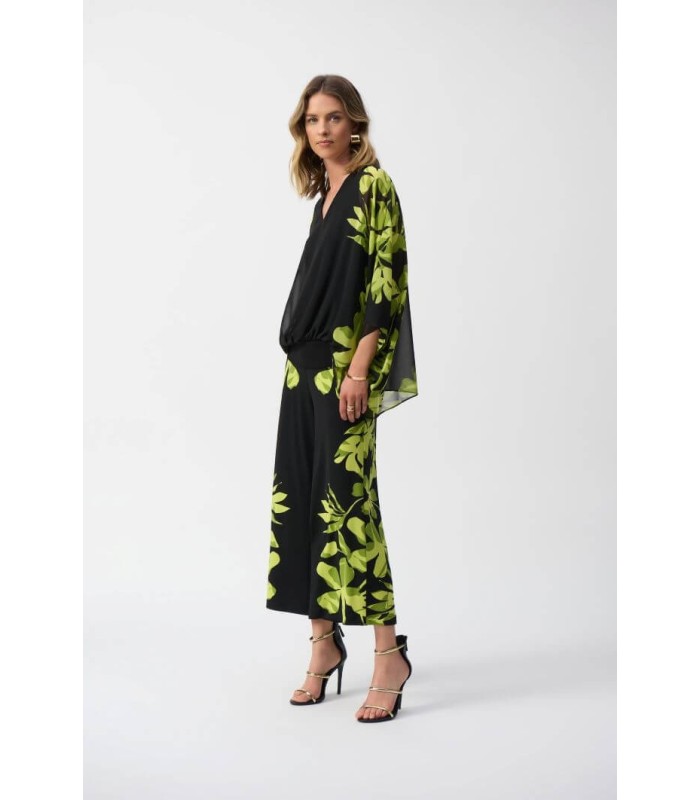 Pantalón Negro Floral Joseph Ribkoff Mujer