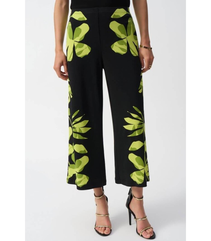 Pantalón Negro Floral Joseph Ribkoff Mujer