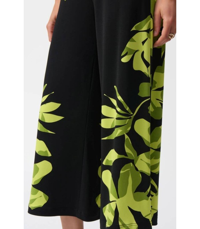 Pantalón Negro Floral Joseph Ribkoff Mujer