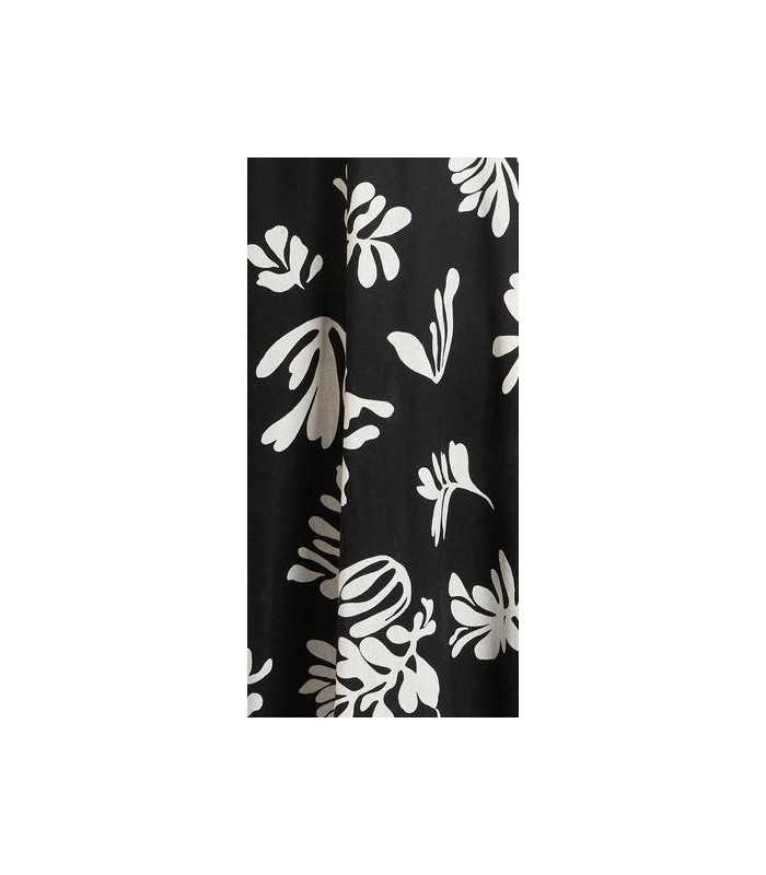 Pantalón Negro Hojas Marella Mujer