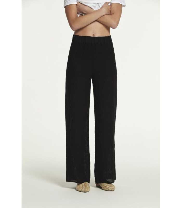 Pantalón Negro Rejilla Oky Mujer