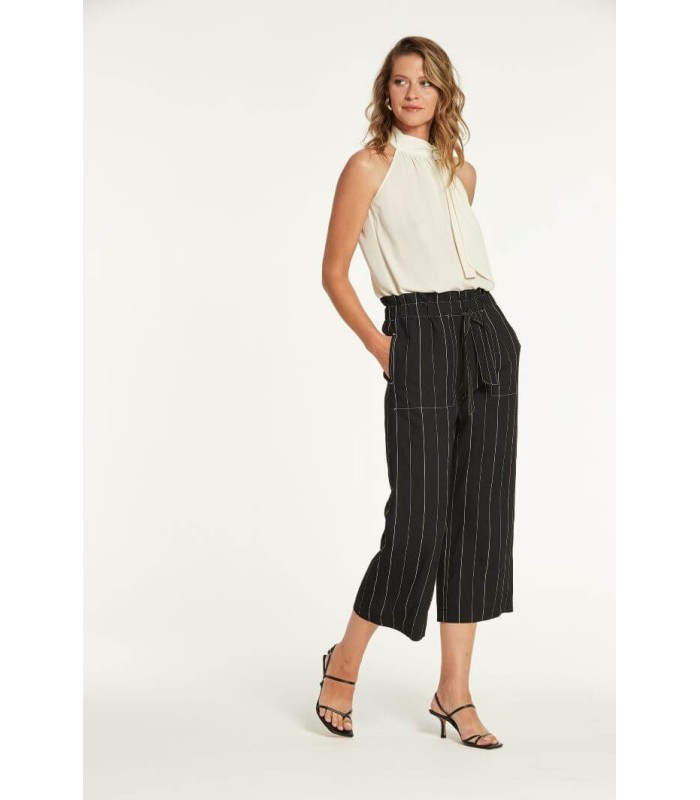 Pantalón Negro Rayas Oky Mujer