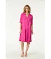 Vestido Punto Fucsia Oky Mujer