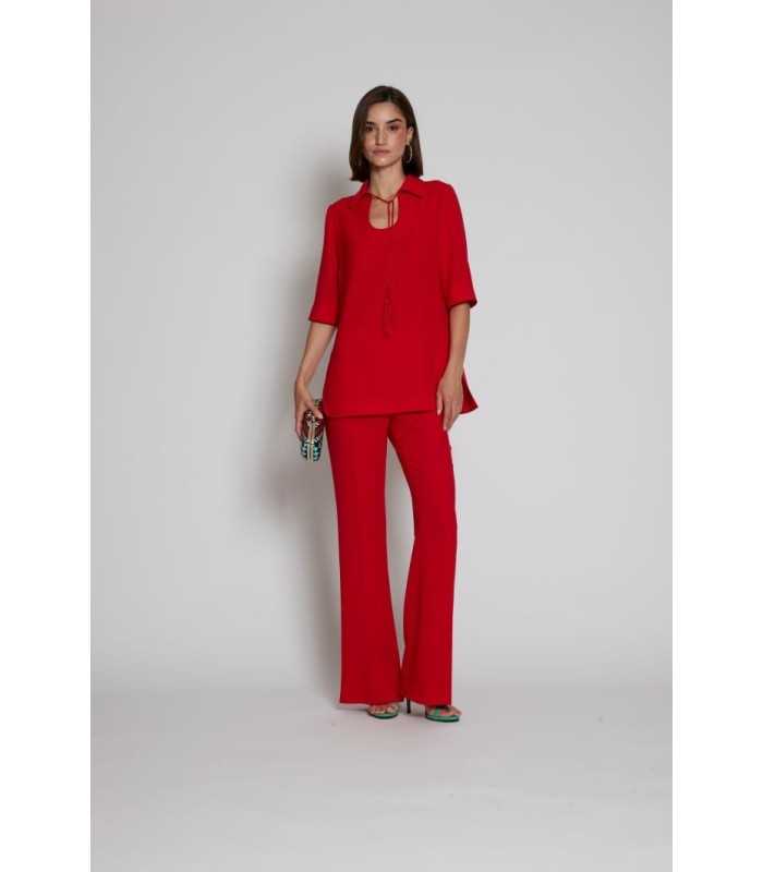 Blusón Rojo Moskada Mujer