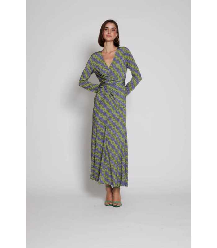 Vestido Estampado Geométrico Moskada