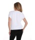 Blusa Blanca Nudo Frank Lyman Mujer
