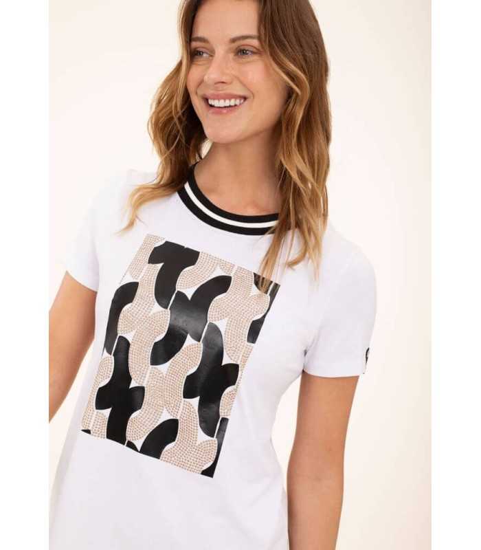 Camiseta Blanca Cadenas Anna Mora Mujer