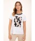 Camiseta Blanca Cadenas Anna Mora Mujer