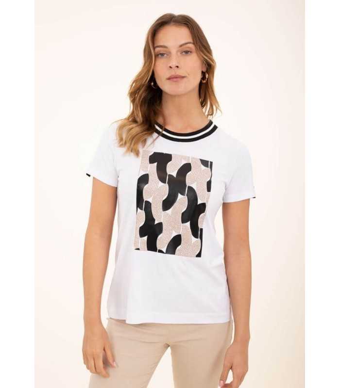 Camiseta Blanca Cadenas Anna Mora Mujer