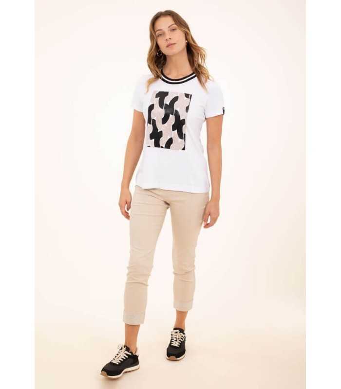 Camiseta Blanca Cadenas Anna Mora Mujer