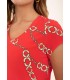 Camiseta Coral Cadenas Anna Mora Mujer