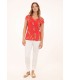 Camiseta Coral Cadenas Anna Mora Mujer