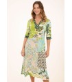 Vestido Estampado Patchwork Anna Mora Mujer