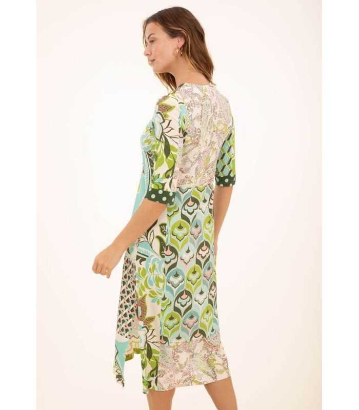 Vestido Estampado Patchwork Anna Mora Mujer