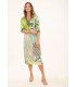 Vestido Estampado Patchwork Anna Mora Mujer