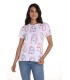Camiseta Blanca Caras Frank Lyman Mujer