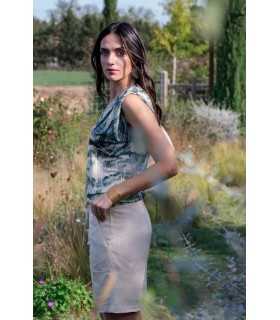 Pantalón Bermudas Lino Trovels Mujer