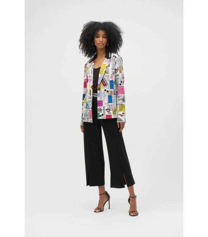Blazer Estampado Recortes Joseph Ribkoff Mujer