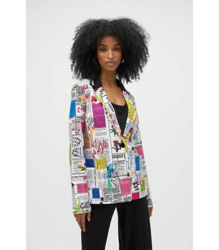 Blazer Estampado Recortes Joseph Ribkoff Mujer