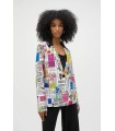 Blazer Estampado Recortes Joseph Ribkoff Mujer