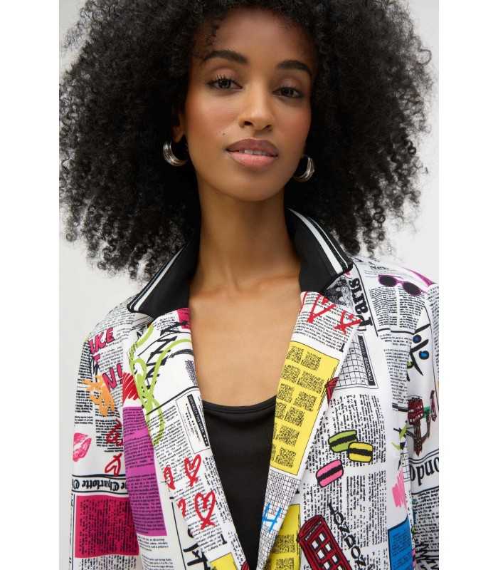 Blazer Estampado Recortes Joseph Ribkoff Mujer