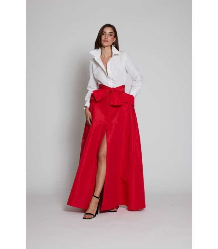 Vestido Bicolor Largo Moskada Mujer