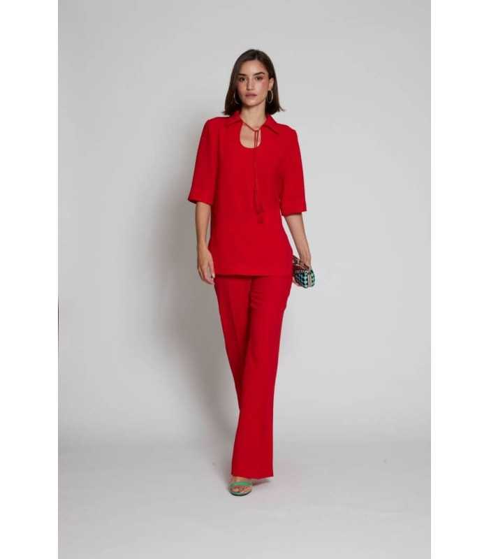 Blusón Rojo Moskada Mujer