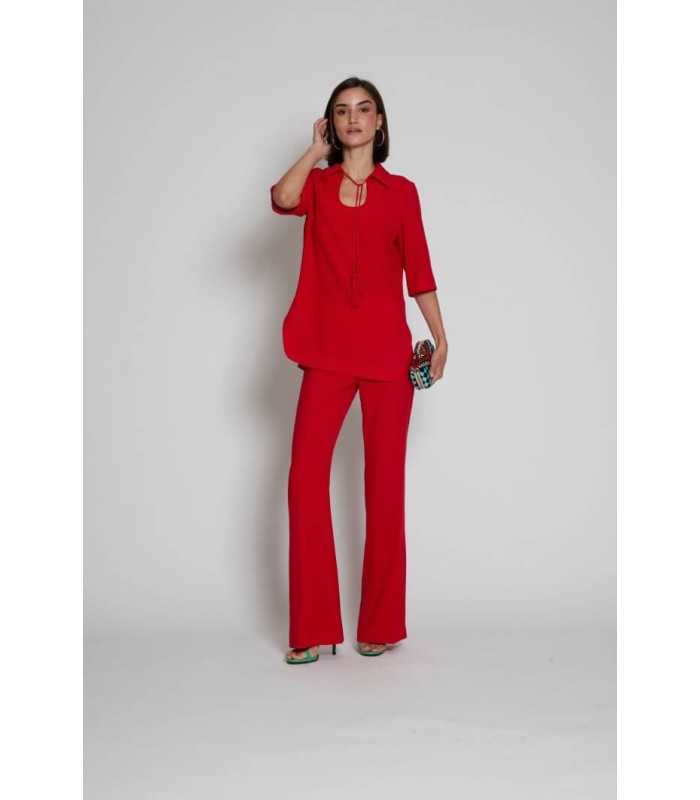 Blusón Rojo Moskada Mujer