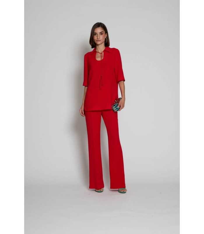 Blusón Rojo Moskada Mujer