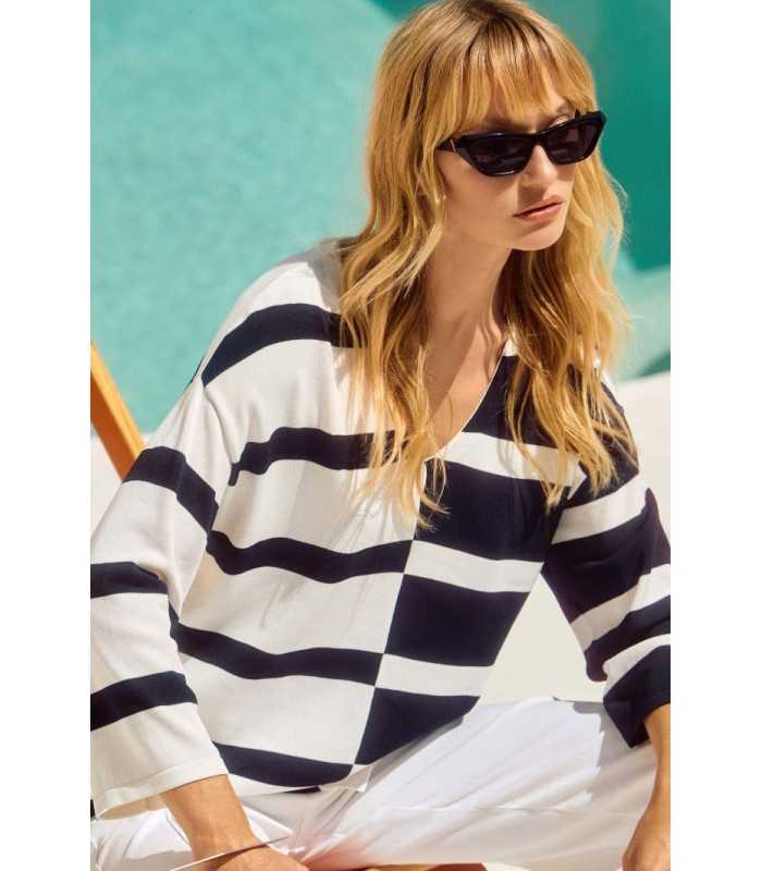 Jersey Rayas Punto Joseph Ribkoff Mujer