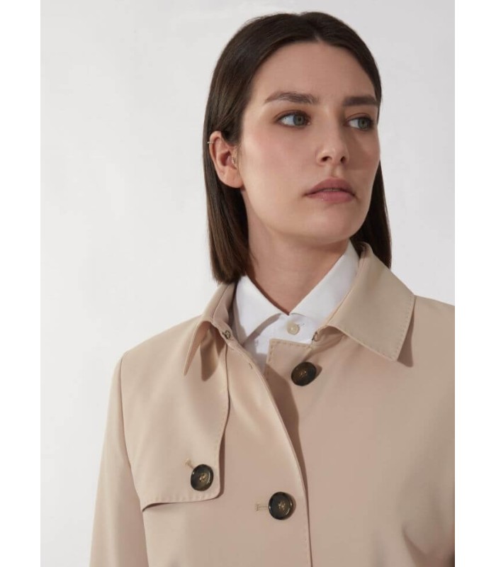 Gabardina Beige Técnica Cinzia Rocca Mujer