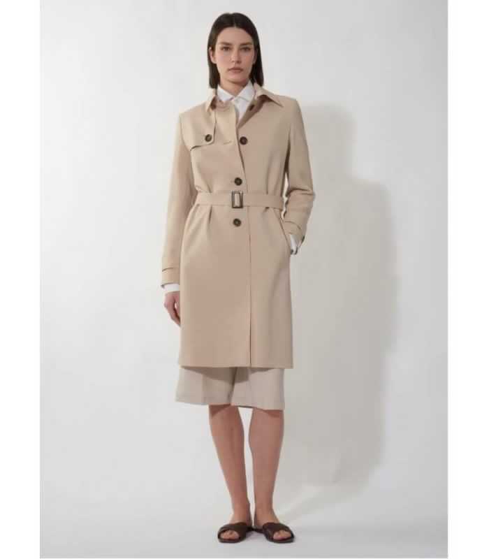 Gabardina Beige Técnica Cinzia Rocca Mujer