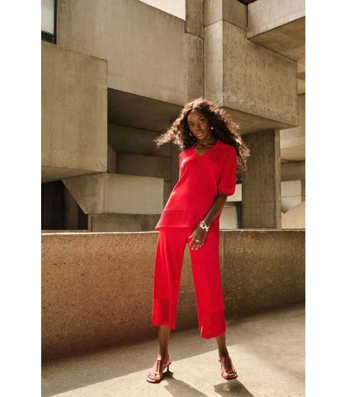 Pantalón Negro Rejilla Joseph Ribkoff Mujer