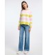 Suéter Rayas Tricolor Frieda&Freddies Mujer