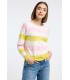 Suéter Rayas Tricolor Frieda&Freddies Mujer