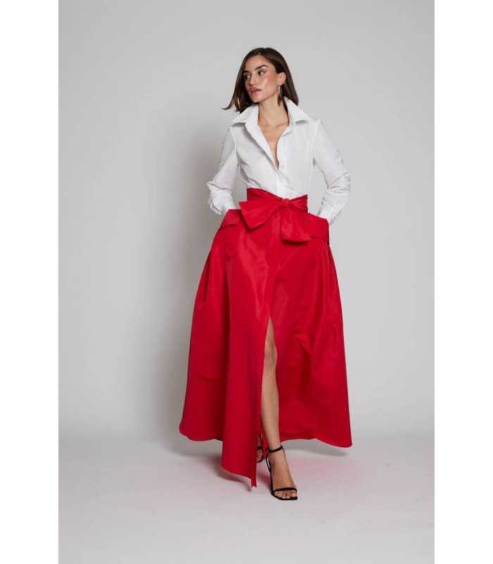 Vestido Bicolor Largo Moskada Mujer