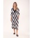 Vestido Estampado Cadenas Anna Mora Mujer