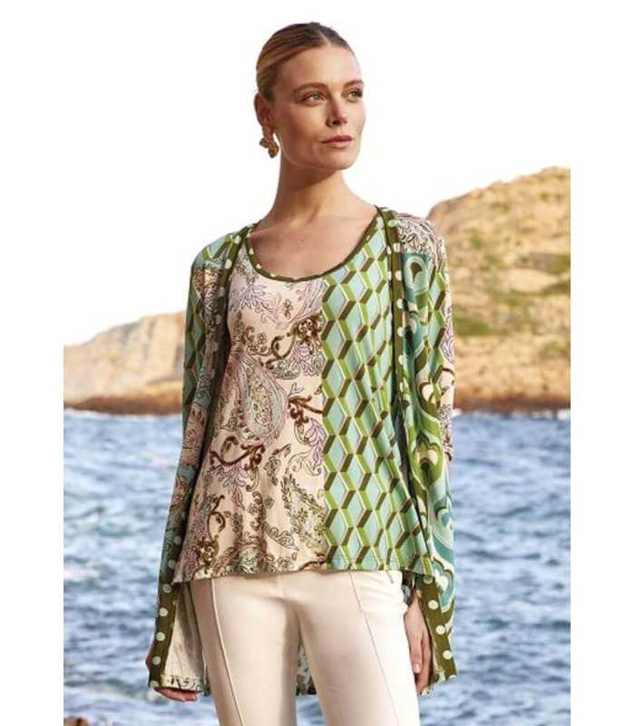 Conjunto Estampado Patchwork Anna Mora Mujer