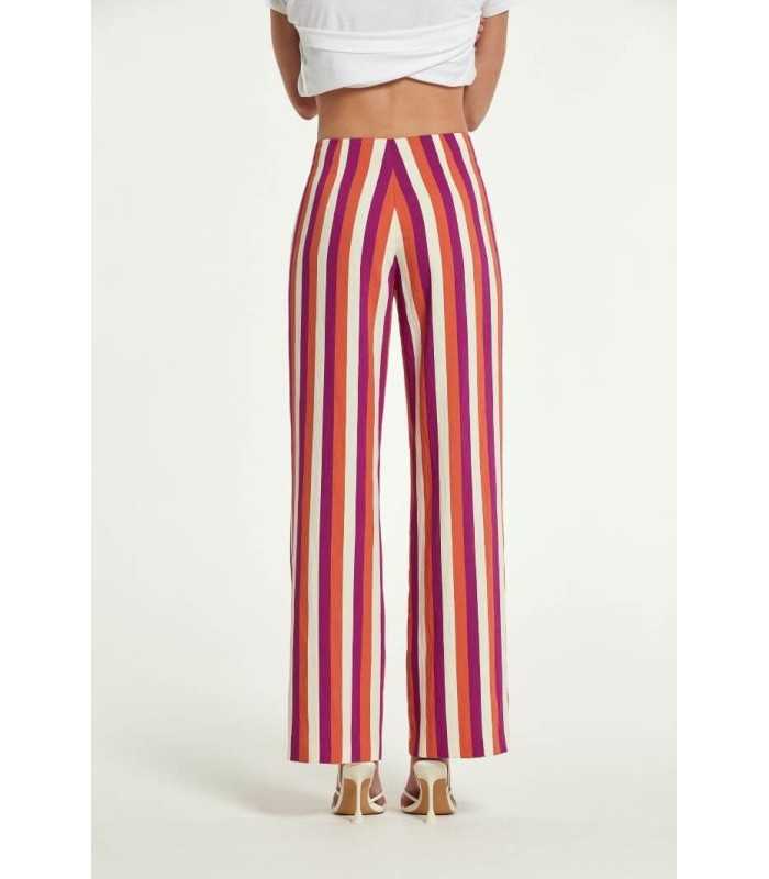Pantalón Rayas Tricolor Oky Mujer