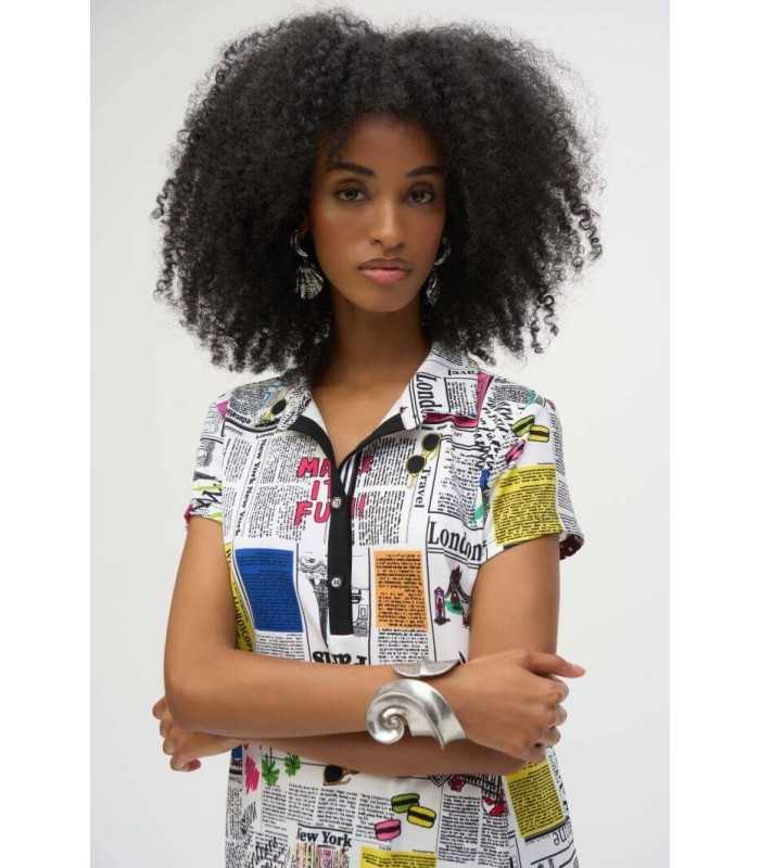 Vestido Estampado Texto Joseph Ribkoff Mujer