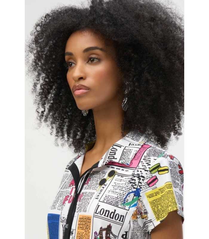 Vestido Estampado Texto Joseph Ribkoff Mujer