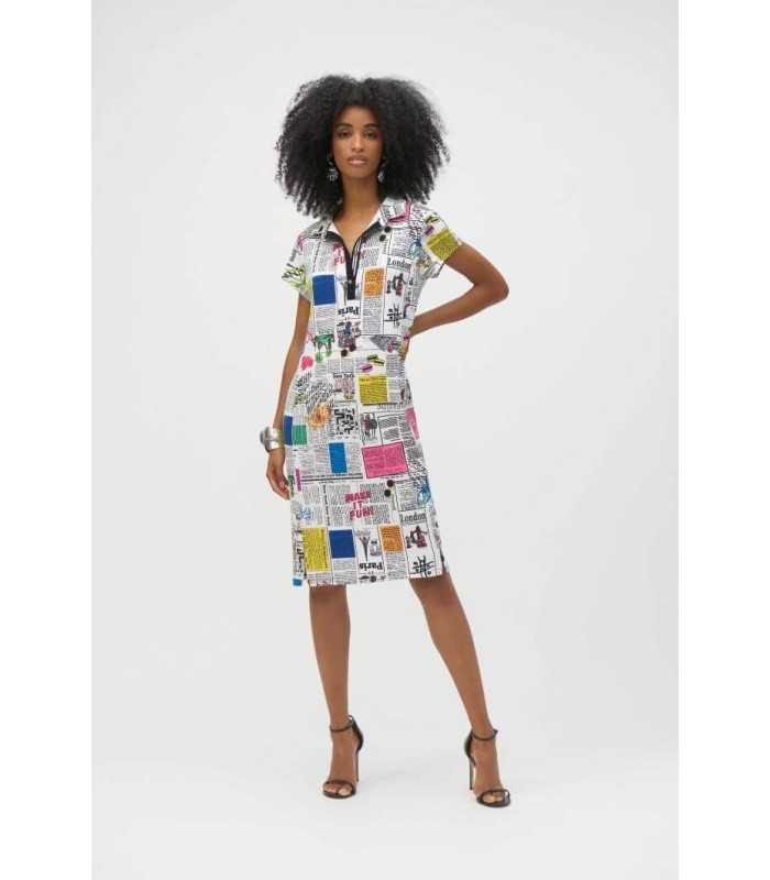 Vestido Estampado Texto Joseph Ribkoff Mujer