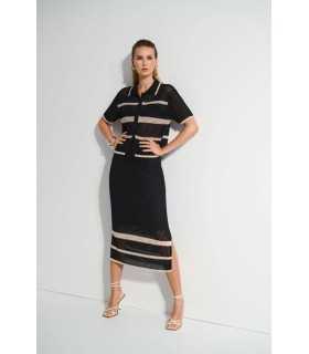 Falda Punto Negra Joseph Ribkoff Mujer