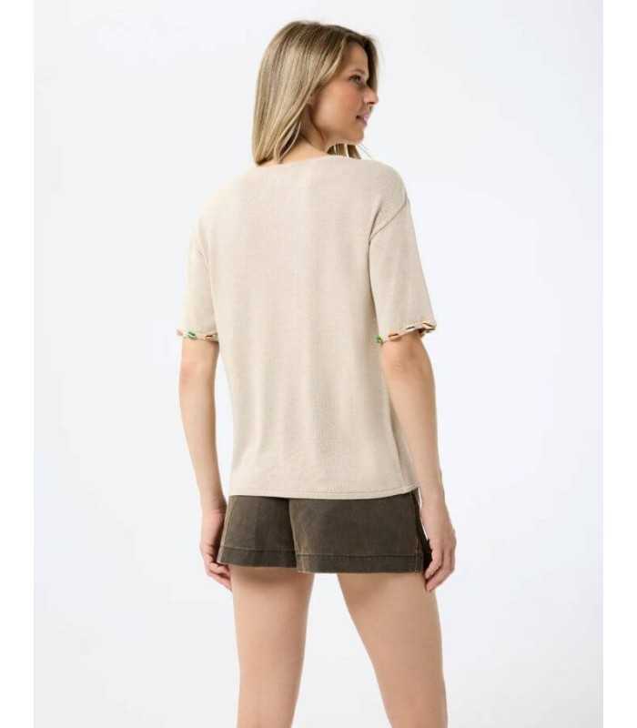 Suéter Beige Conchas Leo&ugo Mujer