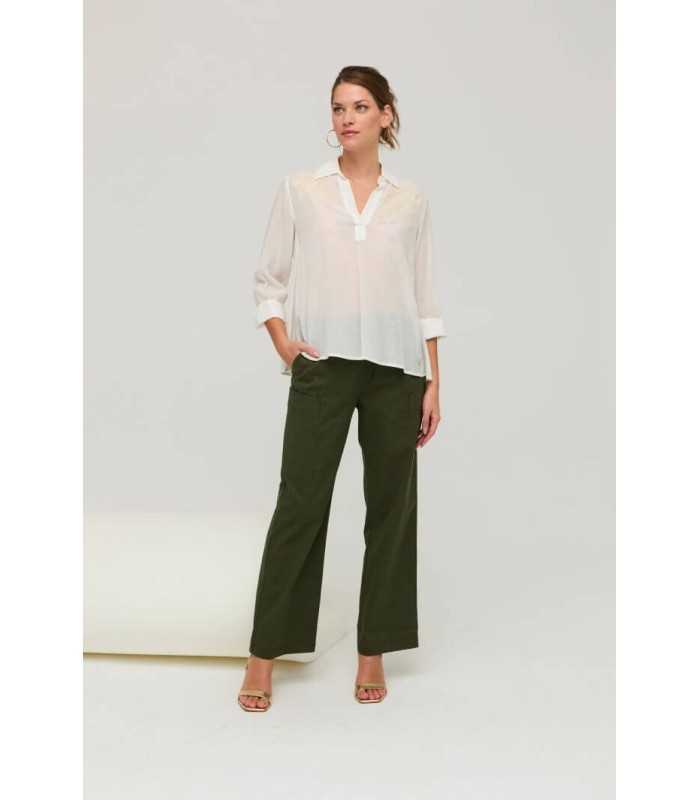 Camisa Algodón Cruda Civit Mujer