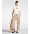 Camiseta Blanca Bordada Elena Miro Mujer