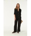 Pantalón Negro Rejilla Oky Mujer