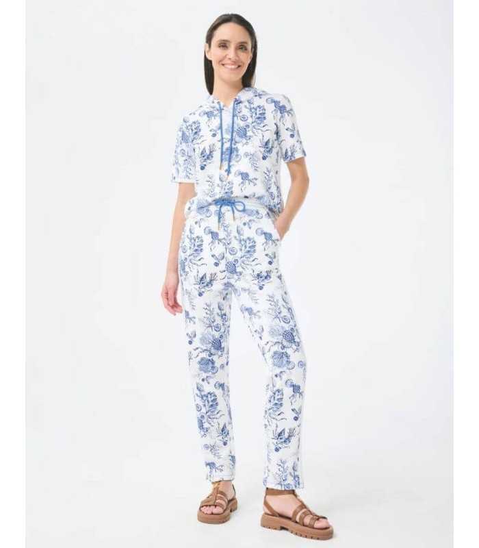 Pantalón Dibujos Marino Leo&ugo Mujer