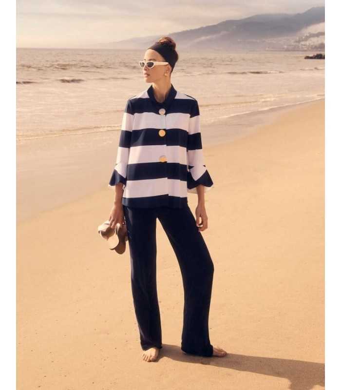 Chaqueta Punto Rayas Frank Lyman Mujer