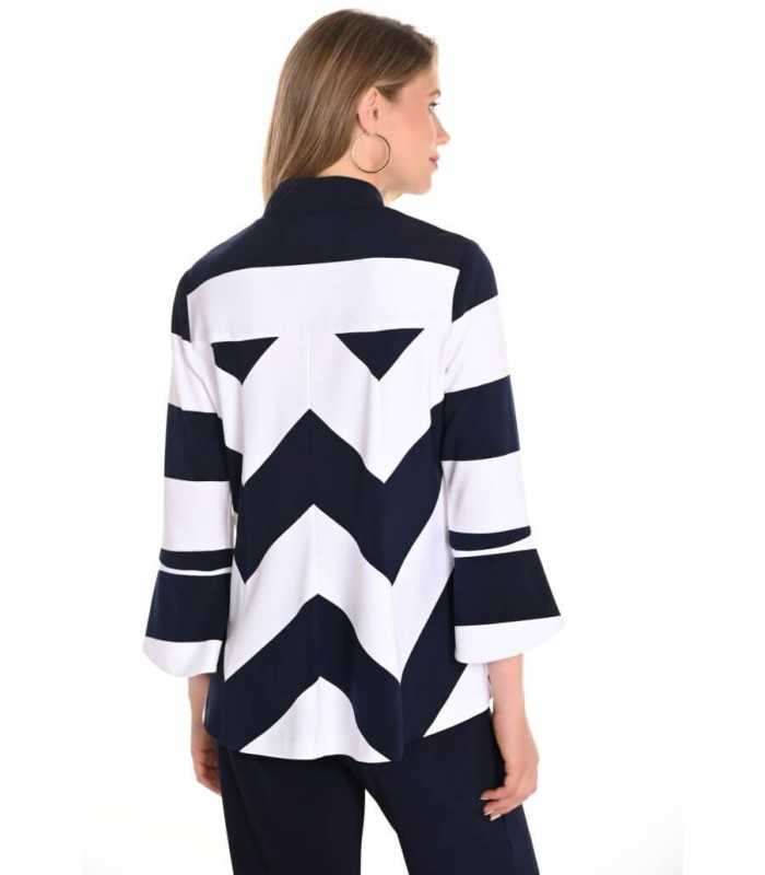 Chaqueta Punto Rayas Frank Lyman Mujer